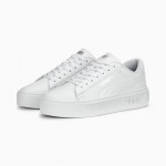 4sn Puma 390758-01 Smash Platform v3 Sneakers Women - white/silver